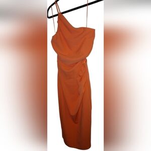 Guess Punch Rose One-Shoulder Leanne Dress